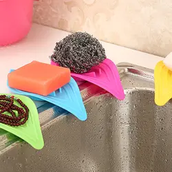 Лист-формованное мыло для хранения посуды простая противоскользящая мыльница со стоком держатель губок на раковине
