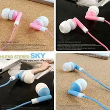 Новинка 3.5 мм стерео ухо наушники вкладыши Наушники гарнитуры с разноцветными для HTC iPhone Samsung 500 шт./лот