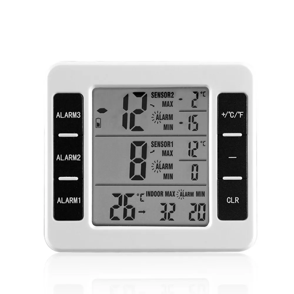 Digital Thermometer Indoor Outdoor Temperature Meter C/F Value Display