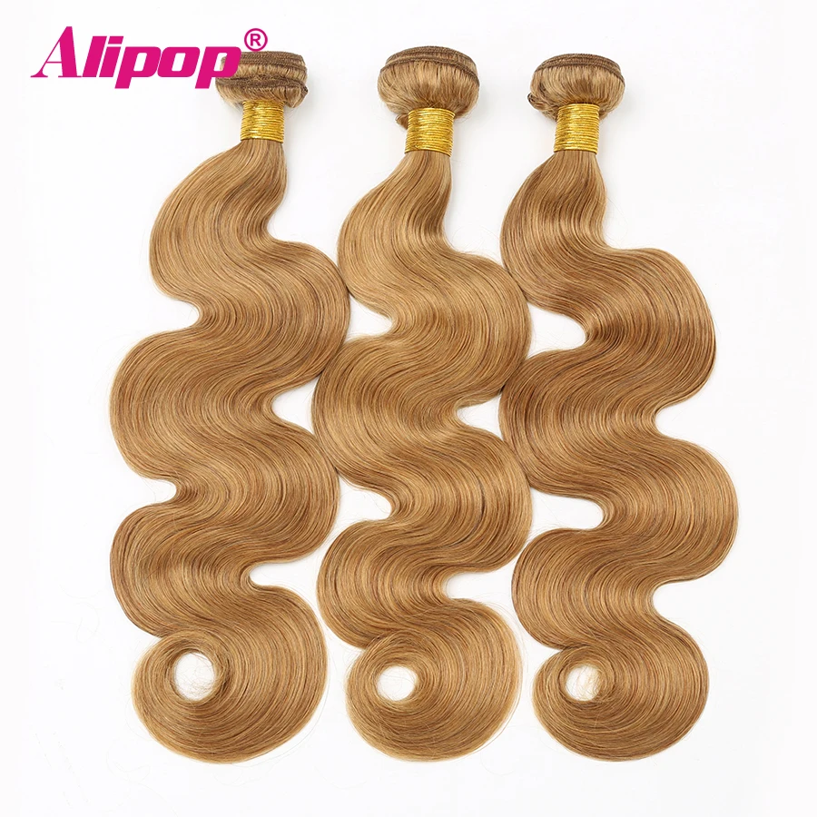 Honey Blonde Bundles Weave Body Wave Hair Bundles Deals 100% Human Hair Bundles Weave Hair Extenstions Alipop Non Remy (9)
