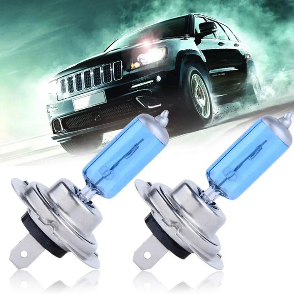 2018 2 PCS H7 5000K Xenon Gas Halogen Headlight White Car Light Lamp
