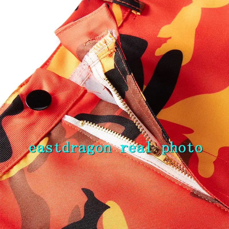 Orange Camouflage Pants Women Sweatpants Purple Pink Camo Pants Pantalon Femme Trousers Cargo Harem Pantalones Mujer -