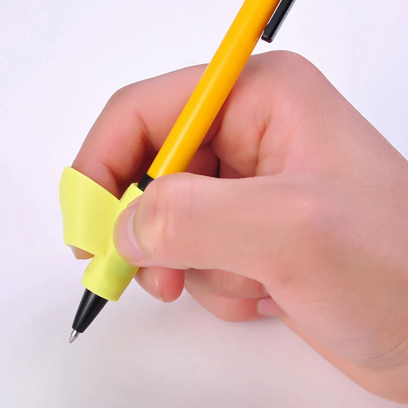 

Children Writing Posture Corrector Silicone Pencil Holder Correction Writing Hold Pen Grip Posture Tool Stationery Color Random