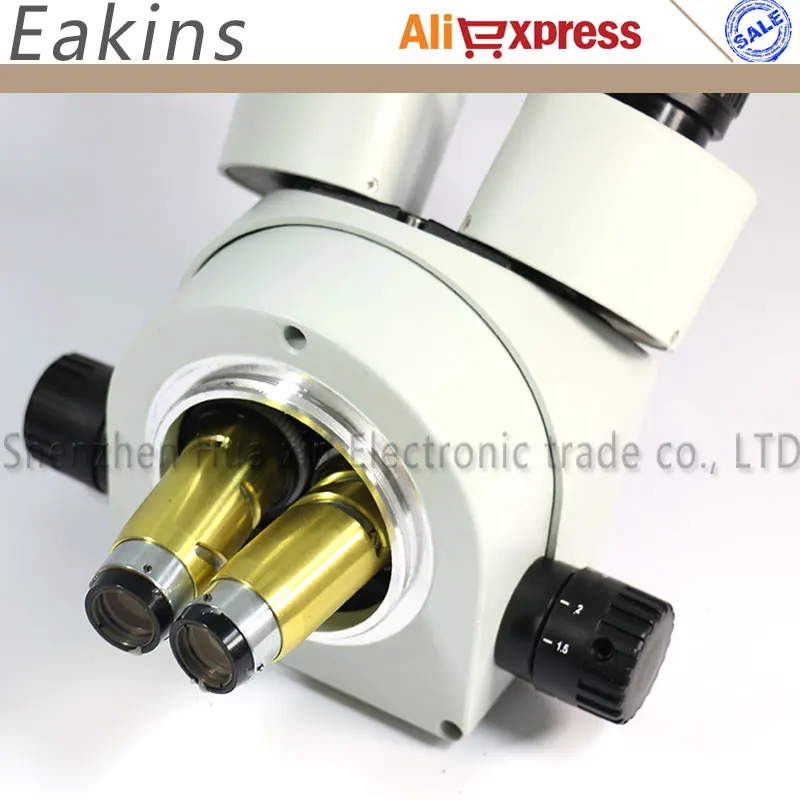 7X-45X непрерывный зум Тринокулярный Стерео микроскоп Одиночная стрела Универсальный кронштейн Стенд