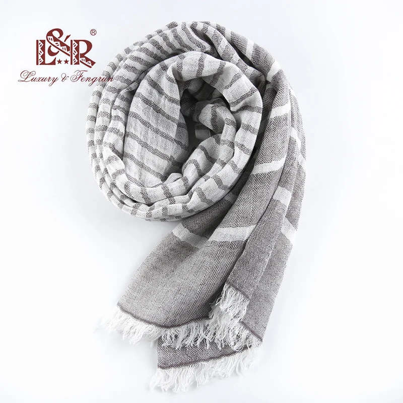

2018 Women Striped Cotton Linen Scarf Scarves Women Classic Tassel Retro Women Shawls Wrap Soft Pashmina Foulard femme hijab