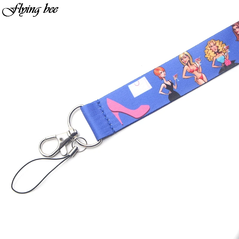 Flyingbee Sex And The City Lanyard значки ID мобильный телефон веревка ключ шейный ремешок