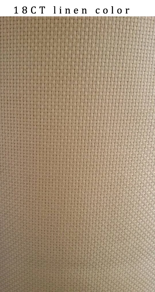 aida 18ct linen color
