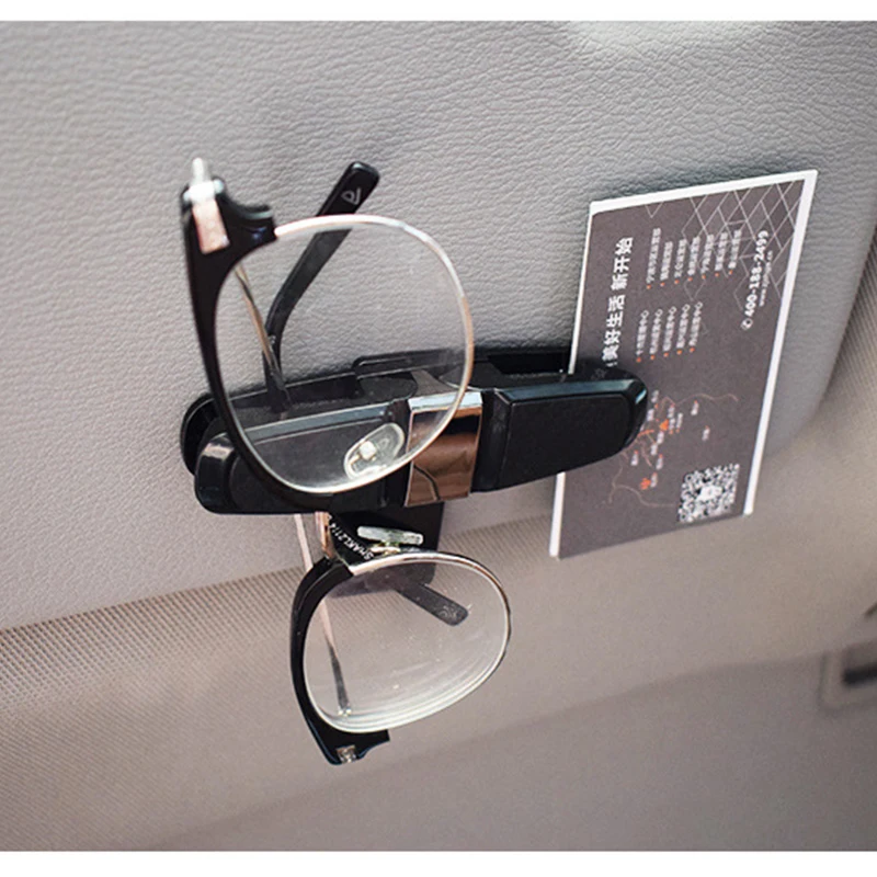 Солнцезащитный козырек автомобильные очки клип солнцезащитные очки держатель Чехлы застежка Cip зажим для очков зажим для билетов, карточек Универсальный