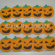 200 шт./лот 3 шт. легкие мягкие резиновые тыквы груди пластины светодиодной вспышкой знак кнопка Булавки для Хэллоуина