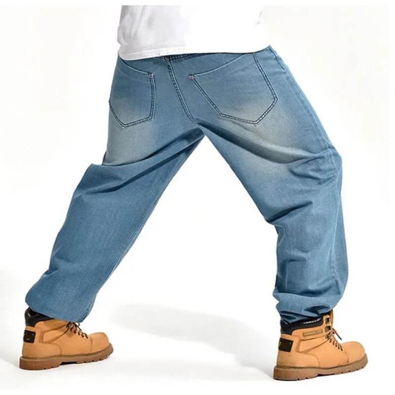 Мужские джинсы хип-хоп скейтборд брюки Для мужчин джинсы Мода Для мужчин свободные джинсы брюки