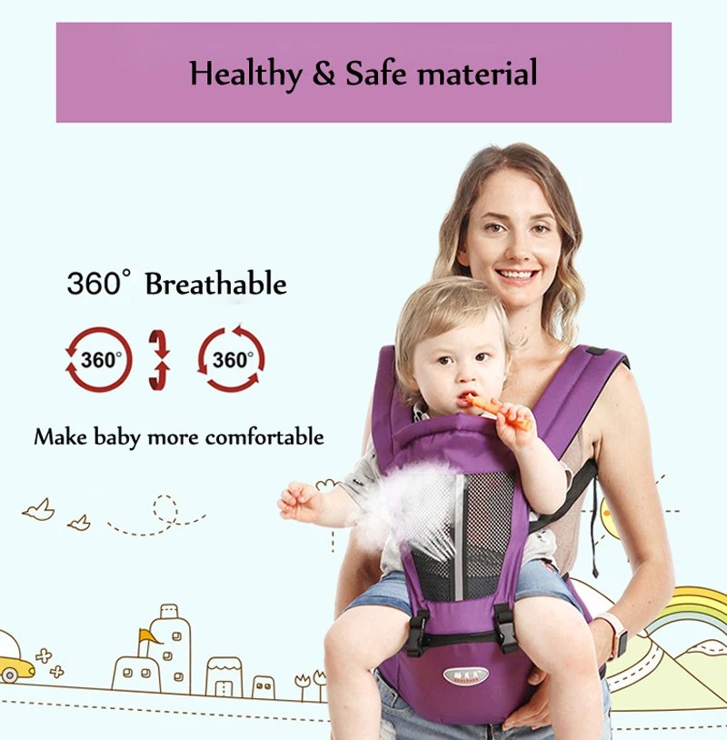 Healthy Hipseat для новорожденных и предотвращения o-type ноги 6 в 1 переноска стиль Загрузочная панель 20 кг эргономичные детские переноски детский