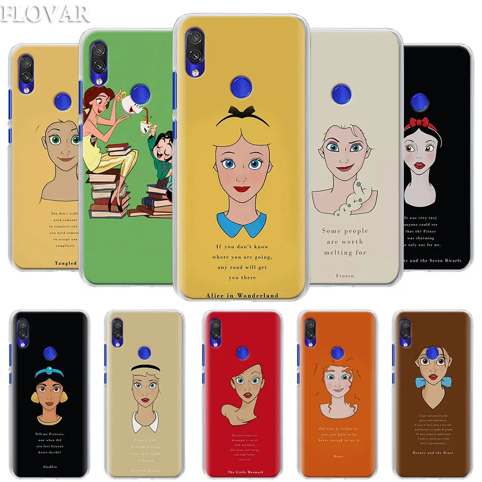 

Princess English letter sentences Phone Case for Xiaomi Redmi 7 5 6 Pro Note 7 Pro 5 5A 6 Mi A1 A2 8 Lite 9 Case Coque