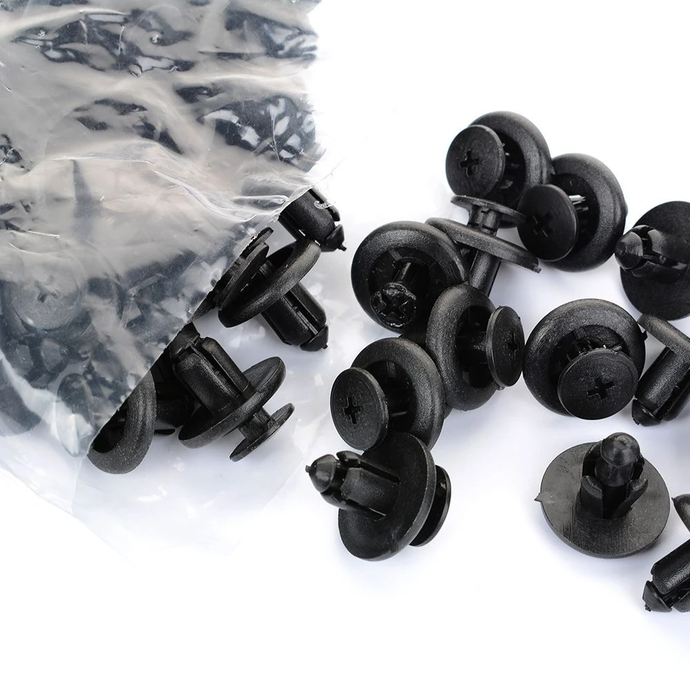 50Pcs 8mm Hole Plastic Rivets Fastener Push Clips Clip for Car Door Auto Fender 50Pcs 8mm Hole Plastic Rivets Fastener Push Clips Clip for Car Door Auto Fender