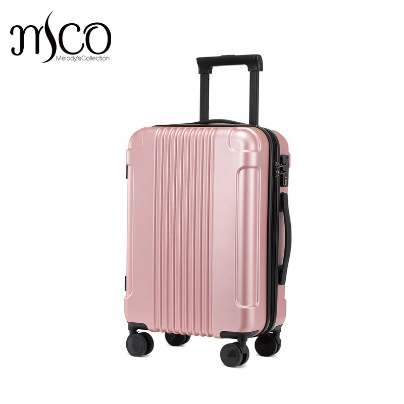 Just Star Stripe 3 Classic Color 100% PC Spinner TAS Alloy Trolley Suitcase Men Tote Travel Luggage Rolling Women Boarding bag