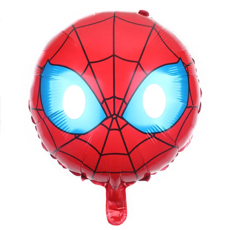 

XXPWJ New 18-inch Round Spider-Man Aluminum Balloons Children's Festival Birthday Party Decoration Balloons Self-sealing M-011
