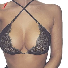 feitong Summer Womens Sexy Bustier Crop Tank Tops Women Sexy Tops Strappy Hollow Translucent Underwear Sheer Lace Bra Lingerie