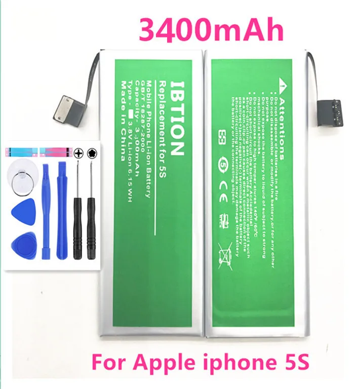 IBTION 3400mAh Battery for Apple iPhone 5S iPhone5S iPhone5c 5c | Мобильные телефоны и аксессуары