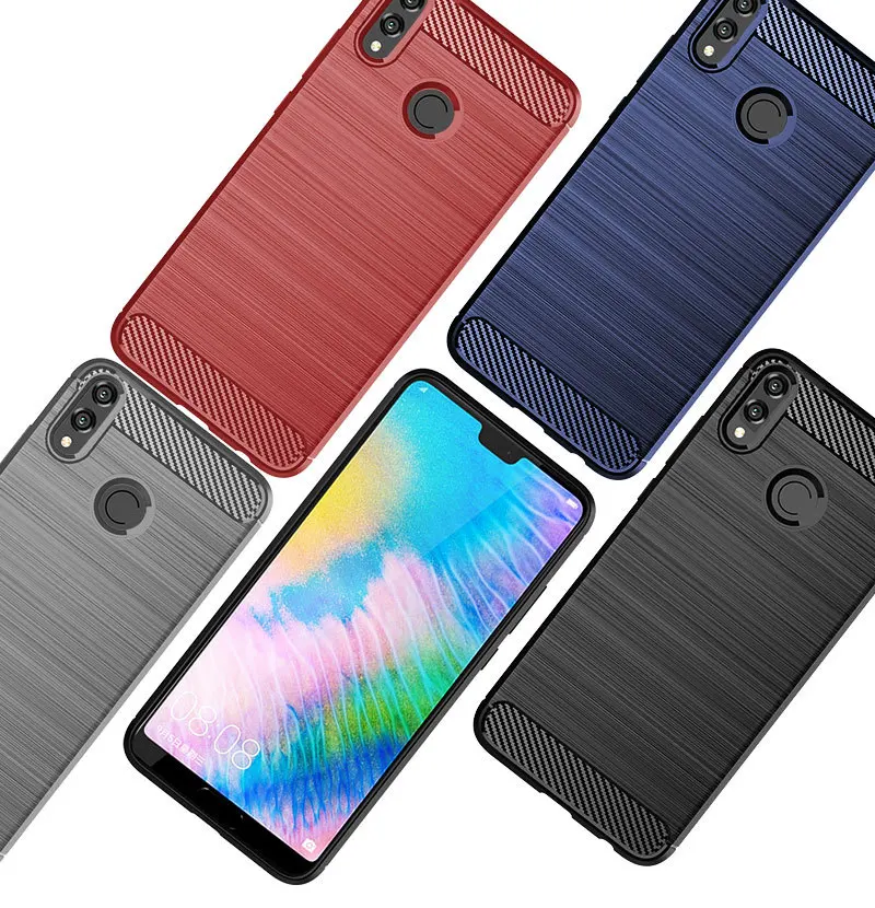 For Huawei Y Max Case Shockproof Phone Back Cover Fiber Soft Case 2