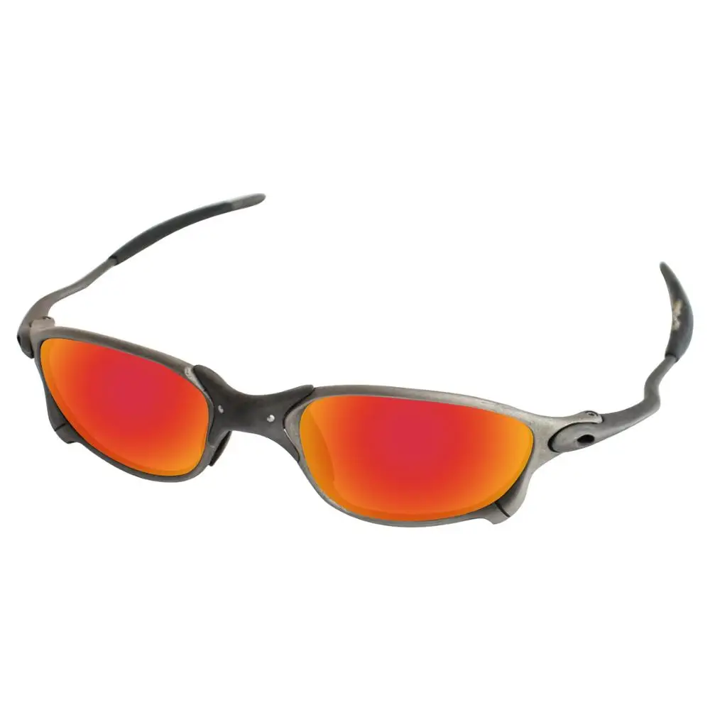 Огненный красный зеркало Поляризованные замена оптические стёкла для X Металл XX солнцезащитные очки женщин X металла рамки UVA и UVB