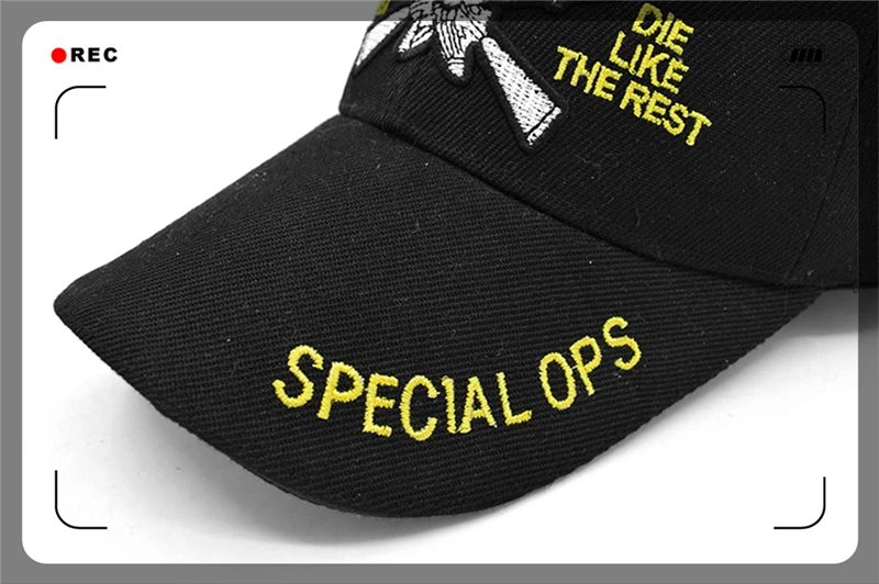 CLIMATE Bone Skull Baseball Cap Special OPS Forces Army Cap Cool Black Specialops Bone Gun Hats Baseball Caps Army Style Men