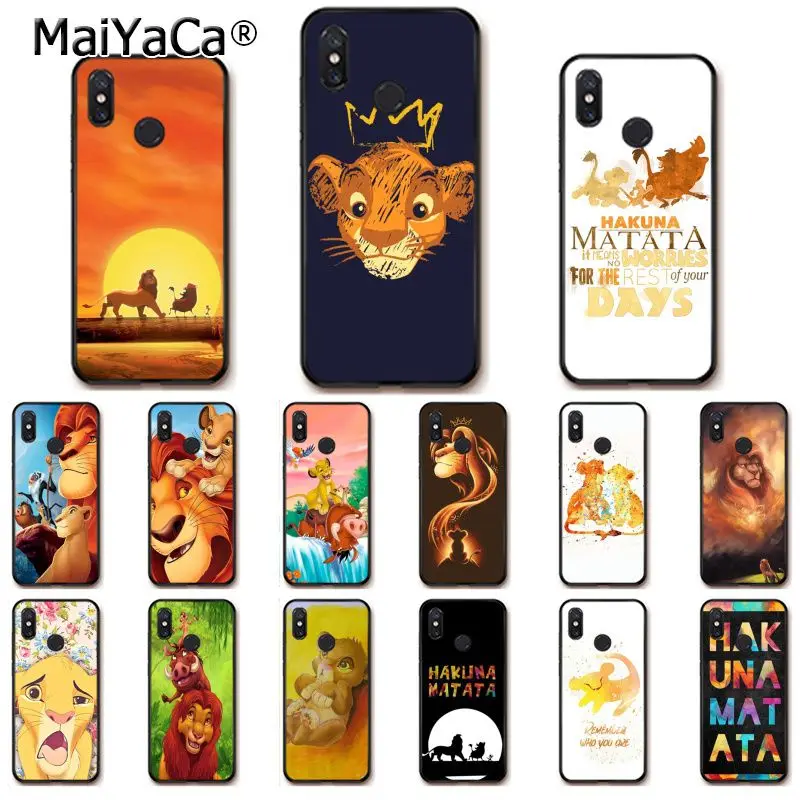 

MaiYaCa The Lion King Coque Shell Phone Case for Xiaomi Redmi4X 6A S2 Go Redmi 5 5Plus Note4 Note5 7 Note6Pro
