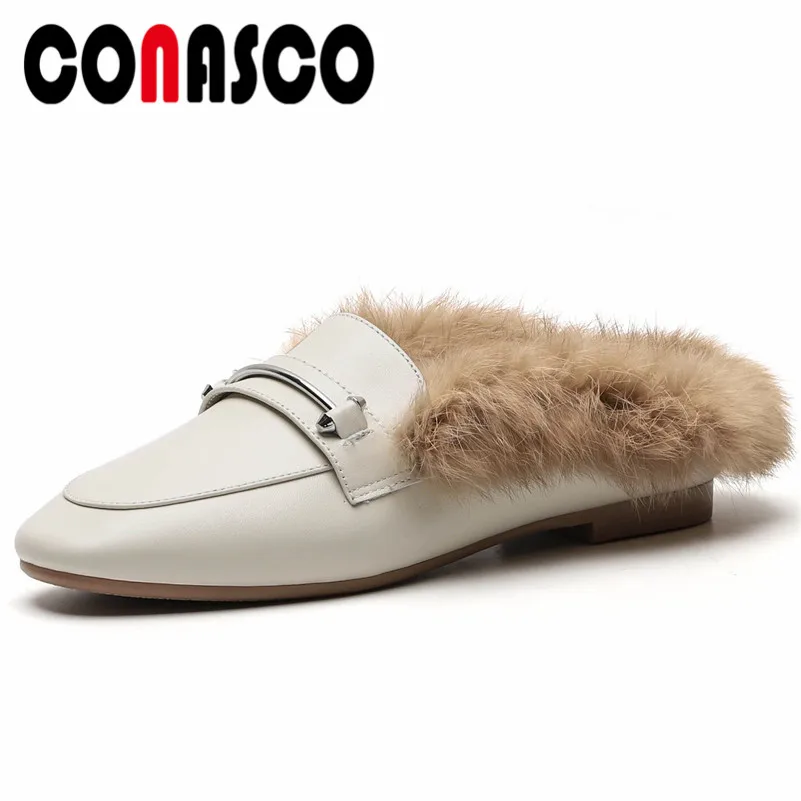 CONASCO/модные женские туфли-лодочки с ремешком на пятке теплая удобная