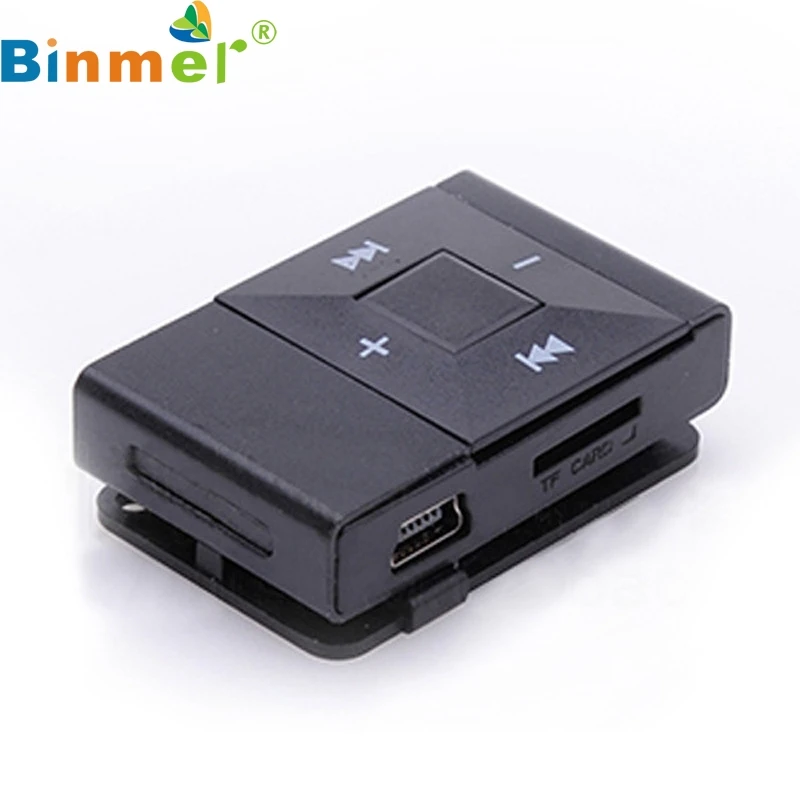 Binmer A18 мини USB клип цифровой Mp3 музыкальный плеер Поддержка 8 Гб SD TF карта