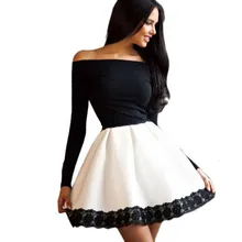 Sexy Robe Femme White dress Autumn Winter Women Casual Long Sleeve Lace Evening Party Short Dress 2016 NEW