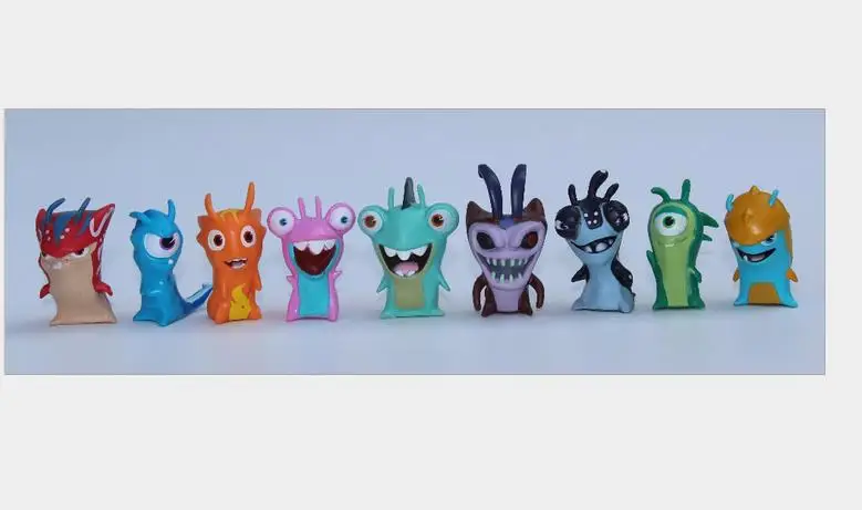 

50pcs/lot Cartoon Anime Toys 5cm Slugterra PVC Model Toys Dolls Child Toy Collection Home Decoration