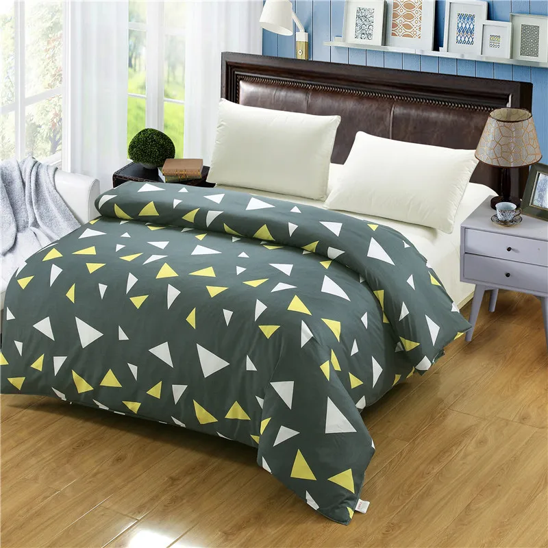Comfortable And Soft 100 Cotton Dark Green Graphics Duvet Cover