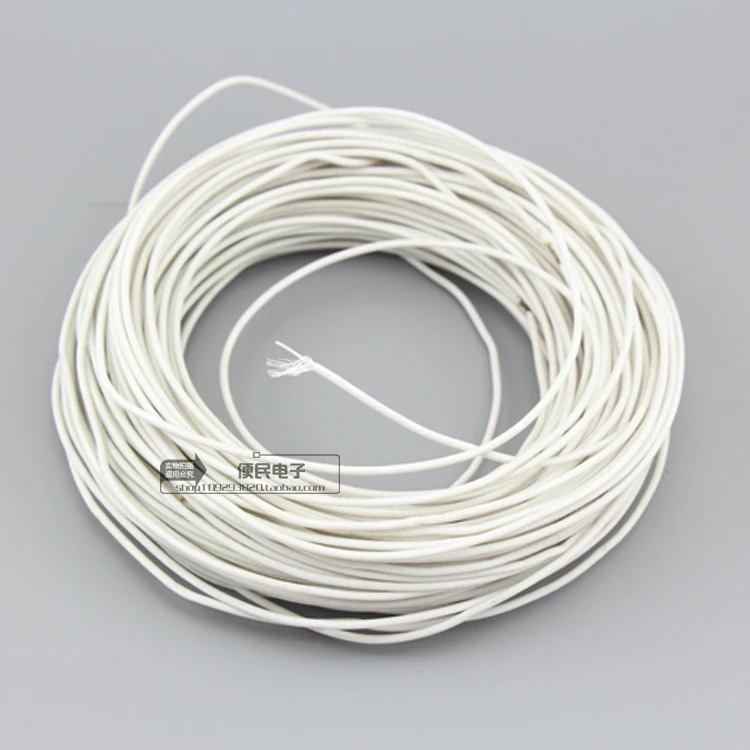 

Teflon silver plated signal line single core shielded wire DIY internal machine HiFi wire For DAC tube amplifier