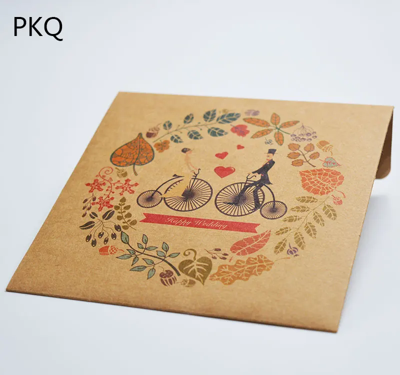 12.8x12.8cm Kraft Paper DVD Sleeve CD packaging bag Cases Packing Cover Holder Box Envelopes Party Wedding favor cd box | Дом и сад