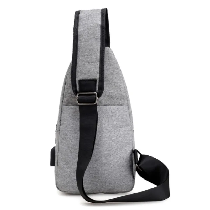 Мужская Внешняя USB зарядка нагрудная сумка мужская нагрудная сумка Противоугонная дорожная сумка через плечо для мужчин повседневная сумка на плечо