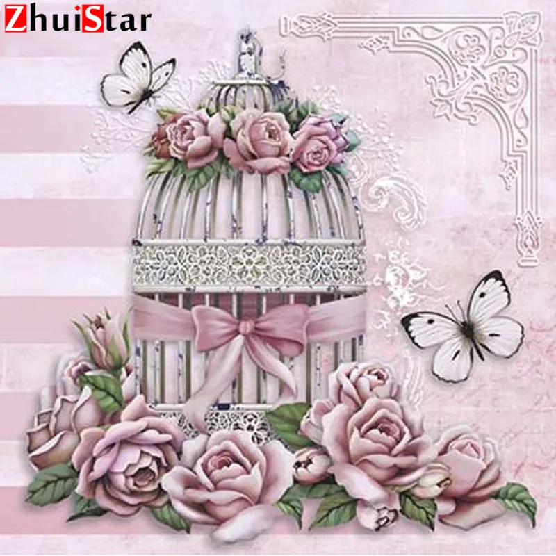 

5D DIY Diamond Painting Full Square Drill Flowers Diamond Embroidery Sale Butterfly Cross Stitch Rhinestones Mosaic XY1