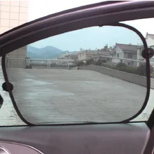 Rete 2 шт./компл. черная Автомобильная Солнцезащитная шторка сетка занавес козырек защитная крышка боковое стекло предмет интерьера с присоской складной