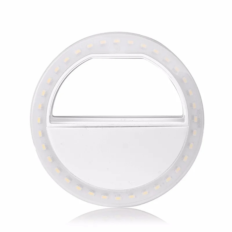 

New Selfie LED case Light Up Flash Light Photography Luminous Ring Light Brightness Levels Clip on All Mobile phone
