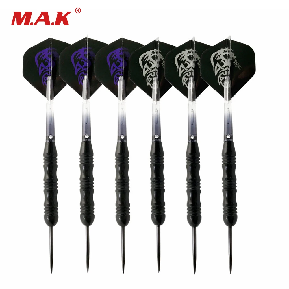 New 2 Color 3 pcs 22g Needle Dart PET Flight PC Shafts Steel Tip Iron Barrel Hard Darts for Indoor Game Activity