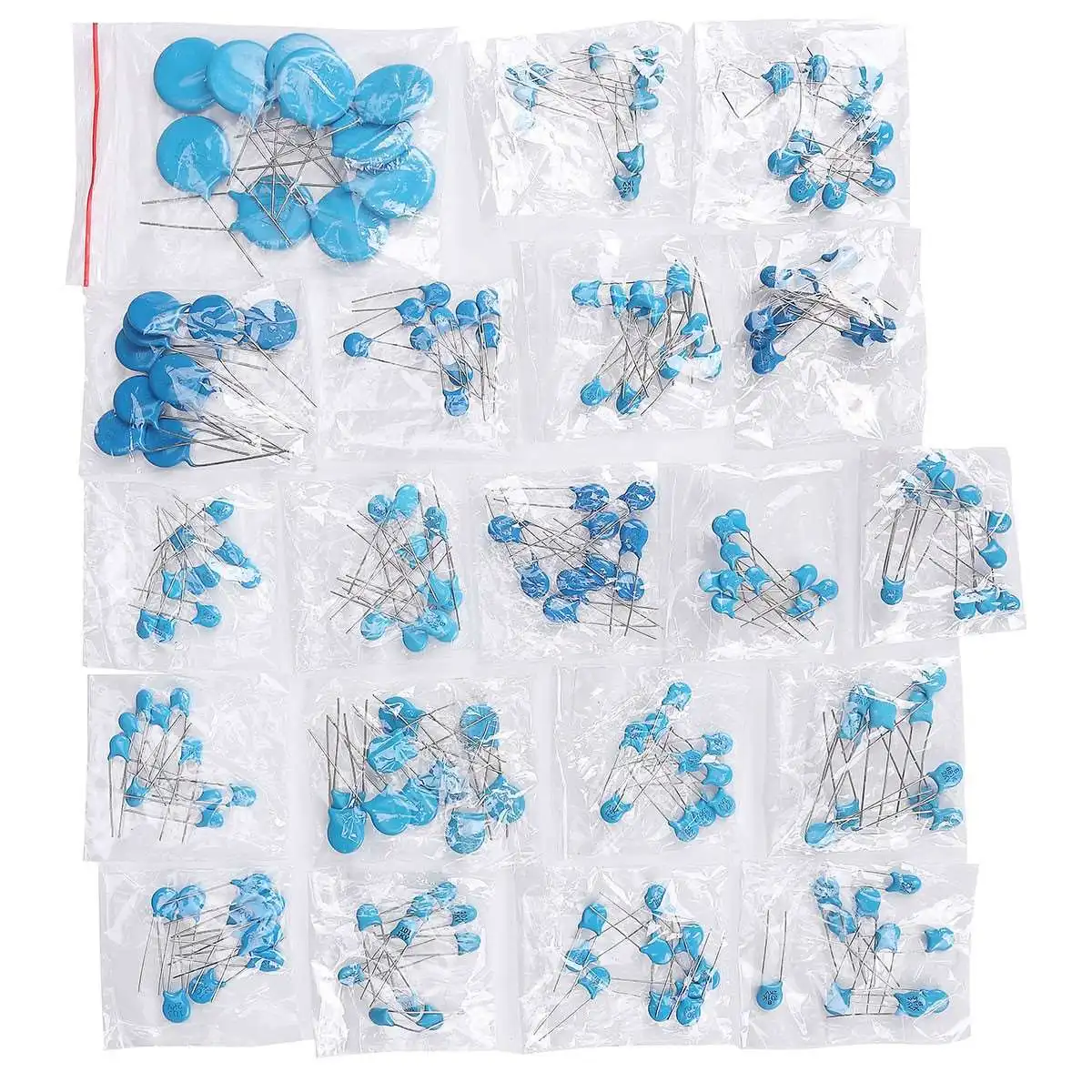 

New Arrival 200PCS 20Values Each 10Pcs Capacitor Pack 1KV/2KV/3KV High-Voltage Ceramic Capacitors Kit Assortment Set