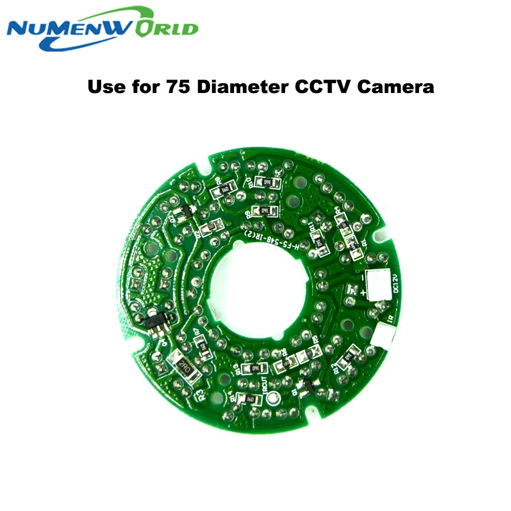 48 IR светодиоды инфракрасные IR видеорегистратор с трансляцией 90 градусов костюм для 75 диаметров cctv камеры светодиодный щит для камеры безопасности