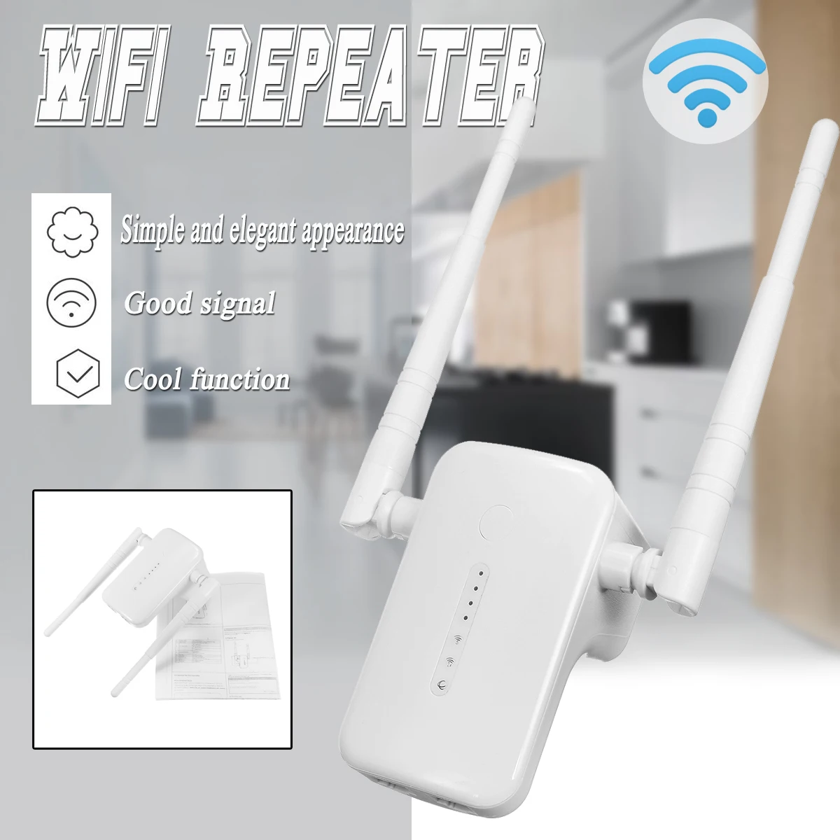 

WiFi Range Extender 1200Mbps AC1200 Booster New dual band Repeater Wireless 2.4GHz/5.8GHz