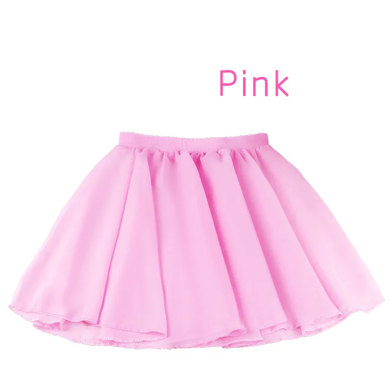 Шифоновая юбка для танцев для взрослых женщин и девочек; балетная юбка-пачка для гимнастики; юбка для катания на коньках; Базовая юбка для занятий балетом для девочек - Цвет: Pink   Elastic Type