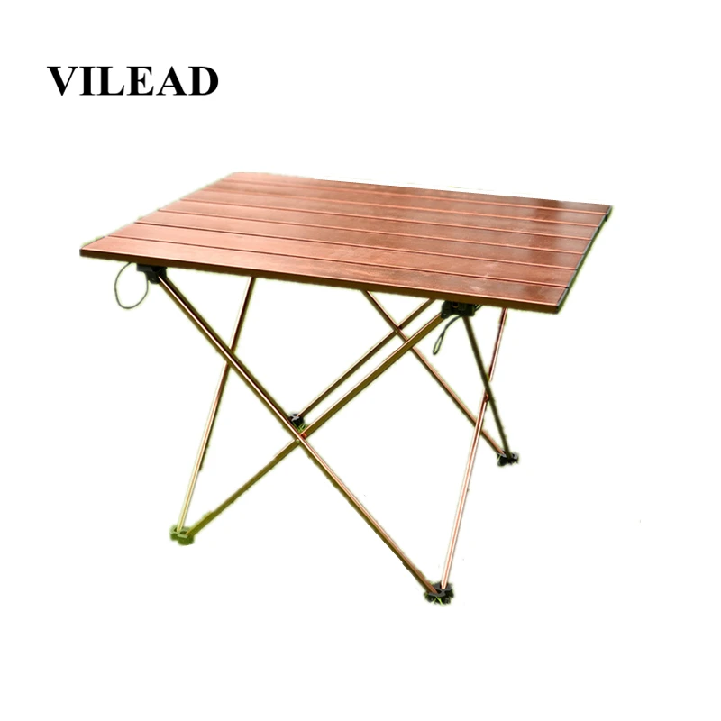  VILEAD Portable Folding Camping Table Aluminium Alloy Ultra-light Picnic BBQ Traveling Outdoor Wate