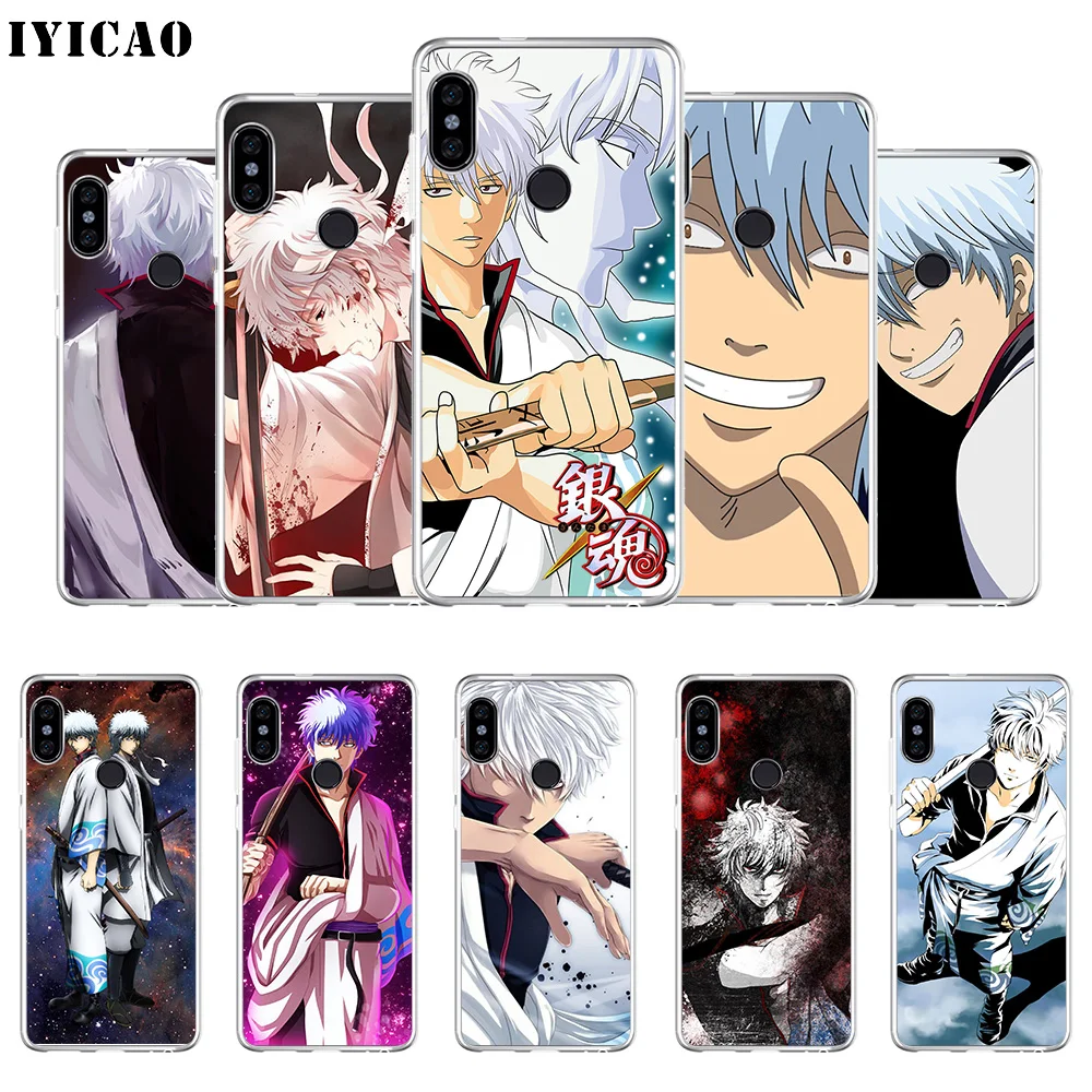 IYICAO Gintama Sakata Gintoki Soft Silicone Phone Case for Xiaomi Redmi 4A 5A 6A Note 7 6 5 Pro Plus 4X Prime Cover | Мобильные