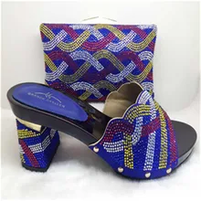 African font b Women s b font Shoes with Heels African Shoes and Matching Bags Italian