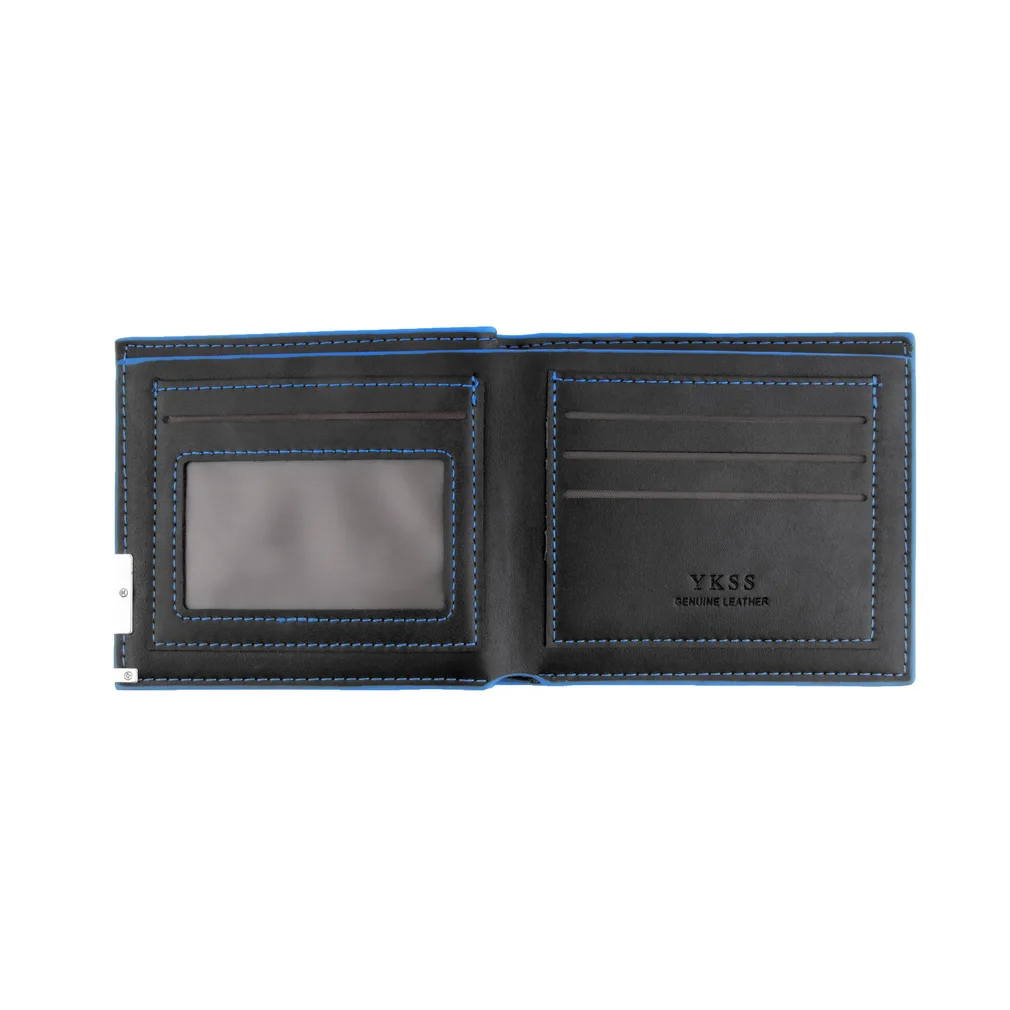  1pc New Men Stylish Business Leather Wallet Card Holder Coin Wallet Purse wallet 2016 popular Worldwide sale 