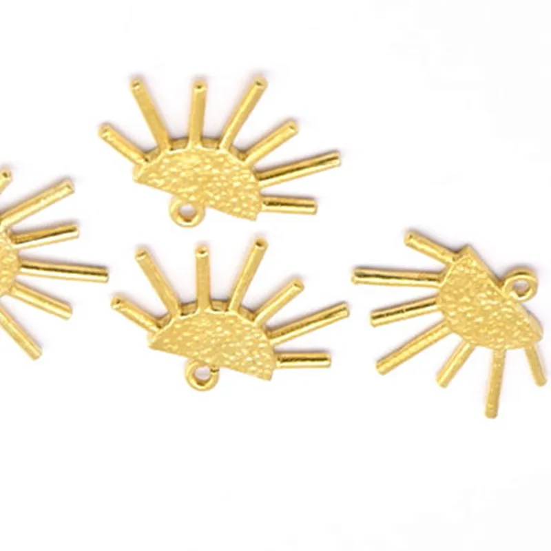 6p.raw brass SunEthnic Pendants Connectors.charm Necklace (Nickel Free and Lead Free)--(21x17x1.50mm) E459 | Украшения и