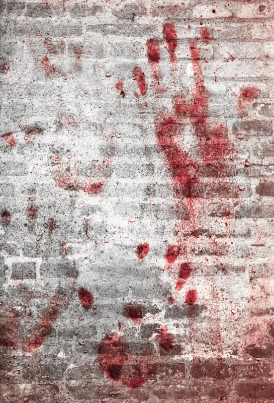 

Laeacco Halloween Photography Backdrops Brick Wall Red Handprint Scene Baby Photographic Backgrounds Photocall Photo Studio