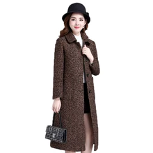 Новая модная Осенняя верхняя одежда, пальто, элегантное шерстяное пальто с лацканами, тонкая Длинная однобортная верхняя одежда, большой размер, Утепленная зимняя куртка F52