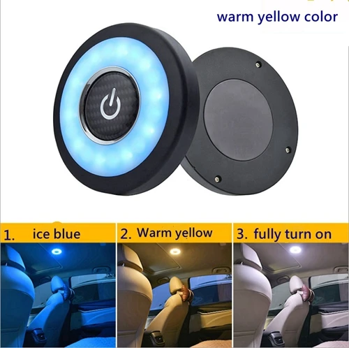 Car Interior Accessories LED Reading Light LED Lamp For Suzuki Vitara Jimny Grand Vitara SXR S CROSS - Название цвета: warm yellow