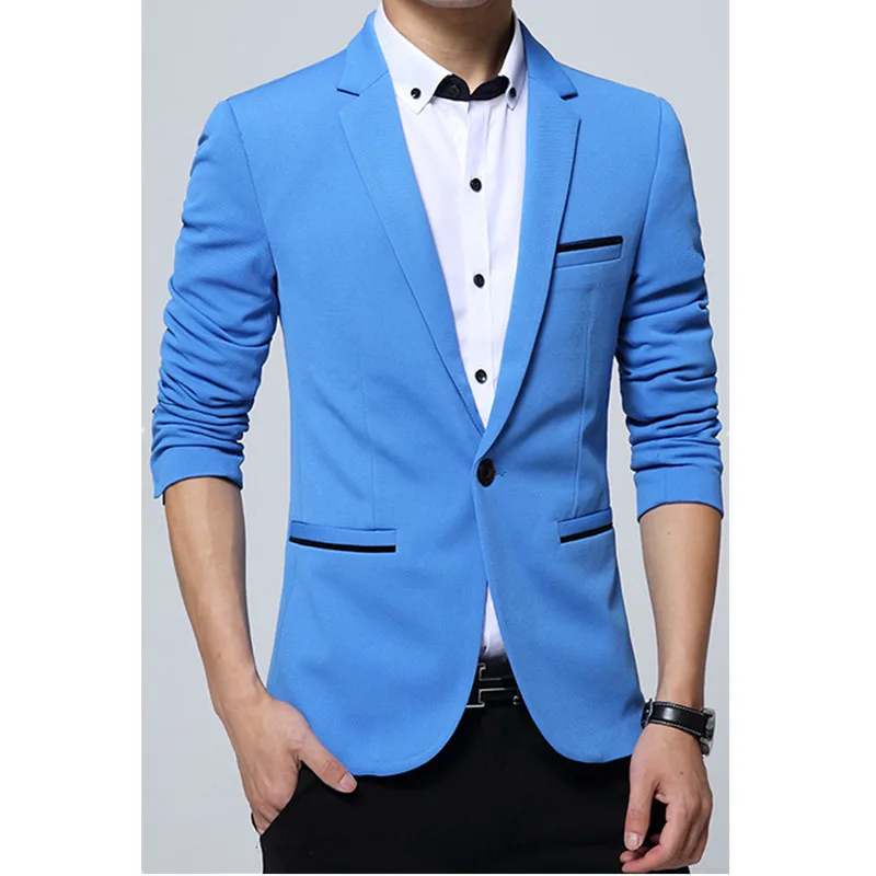 A formal suit jacket for men Slim suit jacket casual solid color men's